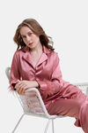 Mysthelle Silk & Satin Loungewear Set - Blush Pink — thumbnail 3